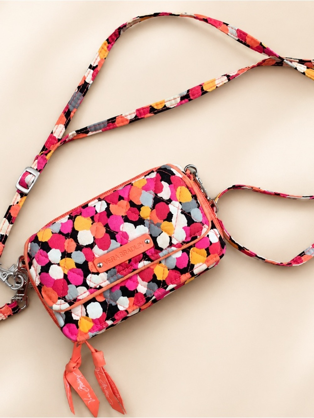 Vera Bradley Pink Multi Floral Crossbody Bag